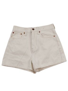 Madewell Cream High Rise Shorts Size 26 Minimalist Capsule Staple